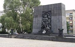 Pomnik Bohaterów Getta w Warszawie, Natan Rappaport, 1948