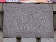Tablica pamiątkowa na dawnym konsulacie Czechosłowacji w Krakowie