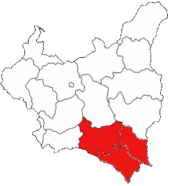 Mapa Małopolski Wschodniej