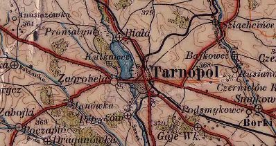 Mapa Tarnopola