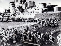 Wyładunek żołnierzy Samodzielnej Brygady Strzelców Karpackich w Tobruku w 1941
